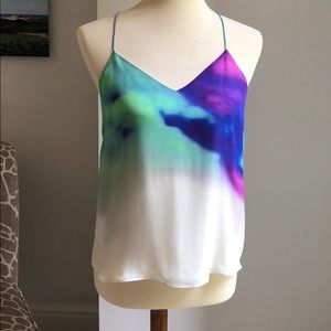 Tangerine 100% Silk Top